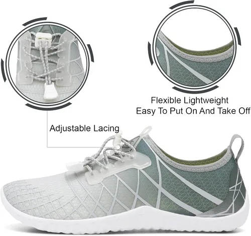 Vista 3 de Spesoul Zapatos deportivos acuáticos para hombre y mujer, secado rápido, para exteriores, para playa, natación, piscina, surf, buceo, yoga