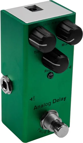 Vista 7 de Mini pedal de efectos de guitarra eléctrica, carcasa de metal, adaptador de CC de 9 V, True Bypass para kit de guitarra eléctrica múltiple