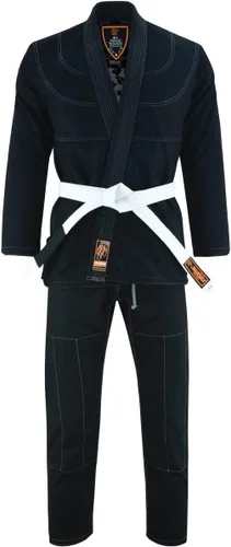 Vista 2 de Elvira Skull Interior Sublimado Pro Brazilian Jiu Jitsu BJJ Kimono Gi Uniforme Unisex Cinturón incluido