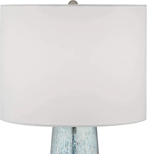 Vista 8 de 360 Lighting Marcus - Juego de 2 lámparas de mesa costeras modernas de 30 pulgadas de alto, columna cónica de vidrio de mercurio aplicada a mano