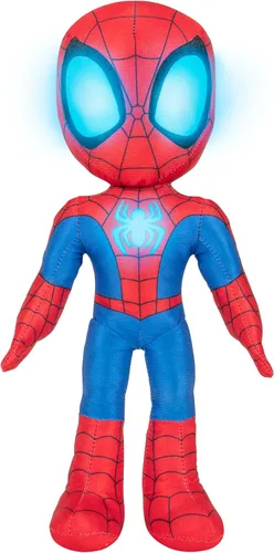 Vista 9 de Marvel Spidey and His Amazing Friends - Cuenta con revelación de héroe secreto de Spidey de peluche - Peluche de 12 pulgadas con sonidos - Juguetes