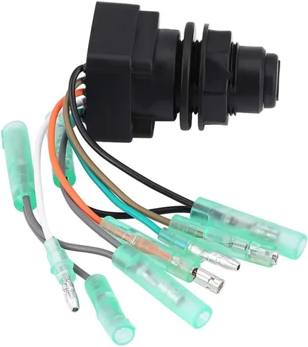 Vista 8 de KIMISS Conjunto de interruptor de llave de encendido del motor para caja de control fuera de borda 37110-99E00 37110-92E01