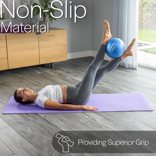 Vista 4 de Core Balance Pelota de pilates antiestallido de 9 pulgadas, mini pelota de ejercicio para yoga, barras, estiramiento y entrenamiento de estabilidad