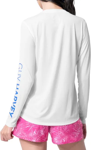 Vista 2 de Guy Harvey Camisa de protección solar de rendimiento de manga larga para mujer UPF 50+