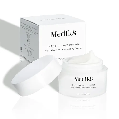 Vista 6 de Medik8 C-Tetra Crema de día - Crema facial con vitamina C lipídica - Crema facial hidratante y antienvejecimiento - Hidratante facial diario ligero