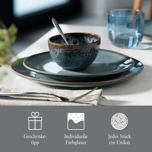 Vista 4 de like. by Villeroy & Boch Plato de desayuno Lave Gris