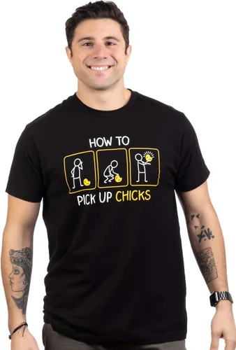 Vista 2 de How to Pick up Chicks Funny Sarcastic Sarcasm Joke Tee for Man Woman T-Shirt