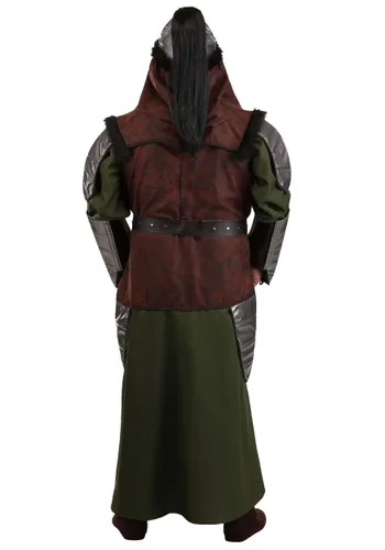 Vista 2 de Disfraz de Gengis Kan para Hombre Talla Plus Multicolor