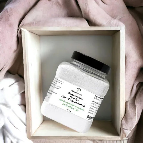 Vista 4 de Percarbonato de sodio puro, blanqueador de oxígeno de 16 onzas, removedor de manchas natural, ingredientes de origen vegetal; blanqueador natural