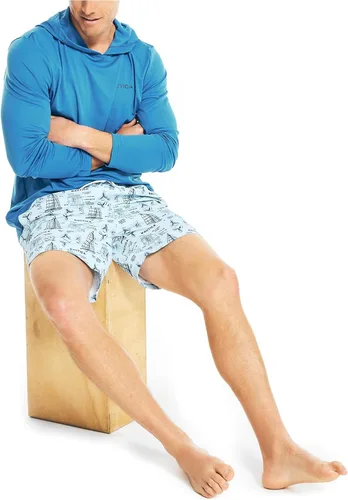 Vista 2 de Nautica Camiseta de natación estándar de manga larga con capucha para hombre
