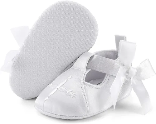 Vista 4 de Zapatos de bautizo con suela premium para bebés y niños pequeños