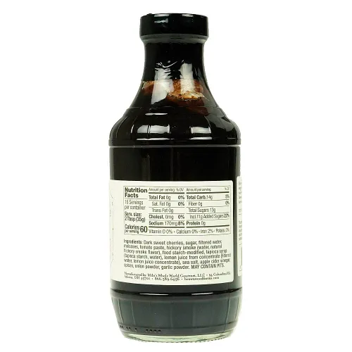 Vista 2 de Brownwood Farms - Salsa BBQ de cereza - 20 onzas, paquete de 2 - Sabores dulces y picantes - Barbacoa para untar sin gluten para carnes, verduras