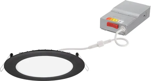 Vista 7 de Juno Luz empotrable LED de 6 pulgadas, CCT 5 en 1, borde plano ultrafino Negro mate