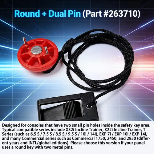 Vista 7 de OFTAITP - Llave de seguridad para caminadora compatible con cintas de correr NordicTrack, clip de seguridad magnético de repuesto para caminar