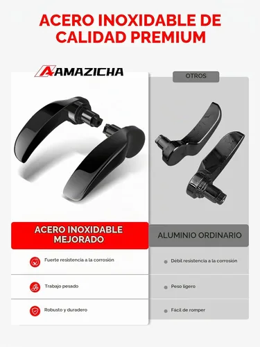 Vista 2 de Kit de cierre de alforja Amazicha Acero inoxidable con elevador de bolsa de sillín negro brillante para Harley Davidson Touring Street Glide Electra