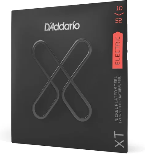 Vista 11 de D'Addario Cuerdas para guitarra eléctrica, XT con revestimiento de níquel, XTE1059, calibre ligero regular 10-59, juego de 7 cuerdas, paquete de 1
