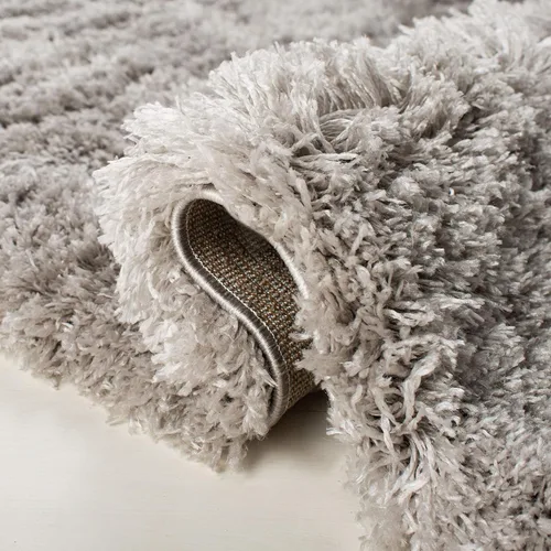Vista 6 de SAFAVIEH Polar Shag Collection - Alfombra de área de la colección Polar Shag de 5 pies 1 pulgada x 7 pies 6 pulgadas, color plateado, diseño glamour