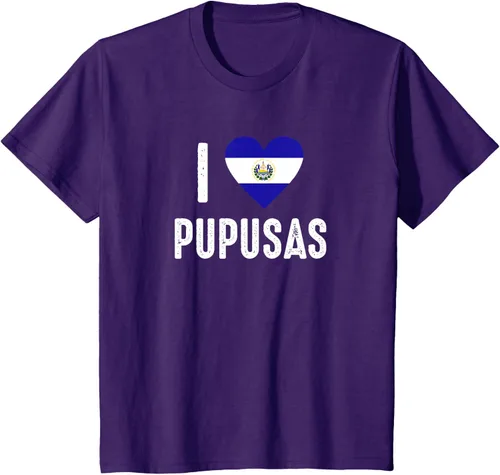 Vista 64 de Camiseta I Love Pupusa from El Salvador