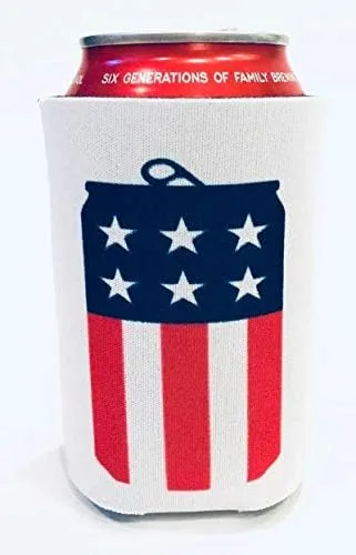 Vista 2 de Miller Lite Juego de 2 fundas plegables para latas de cerveza de EE. UU