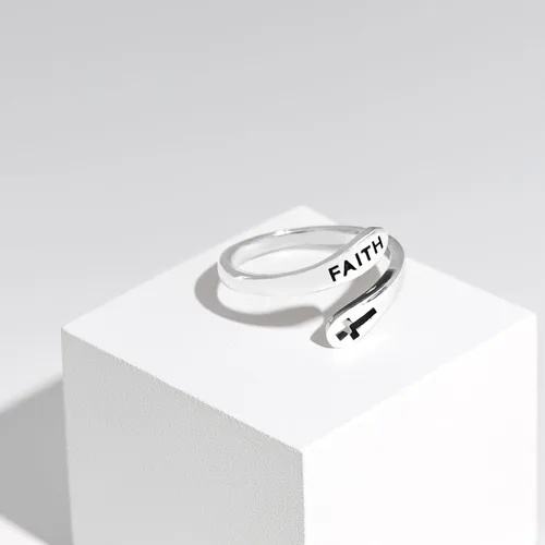 Vista 44 de Anillo de plata de ley 925, minimalista, ajustable, hecho a mano, para mujeres y niñas