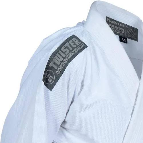 Vista 7 de Twister Challenge Brazilian Jiu Jitsu Gi Uniforme de Jiu Jitsu BJJ Gi Tela ligera preencogida Viene con cinturón gratis
