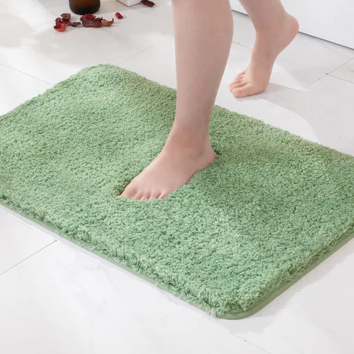 Vista 49 de MIULEE Alfombras de baño negras, suaves y pequeñas, absorbentes, antideslizantes, de secado rápido, esponjosas, para baño, bañera y duchas, lavables