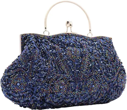 Vista 2 de Bolsos de noche de lentejuelas vintage de los años 20 para mujer