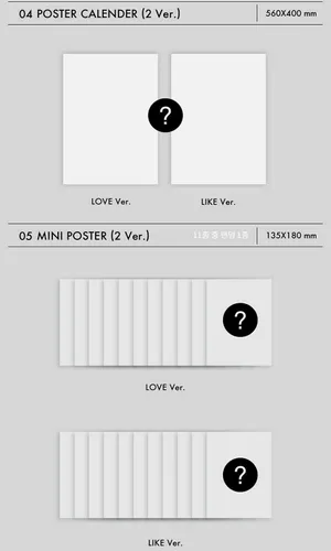 Vista 3 de OMEGA X Love Me Like 2nd Mini Album (LOVE + LIKE 2 Ver SET. )