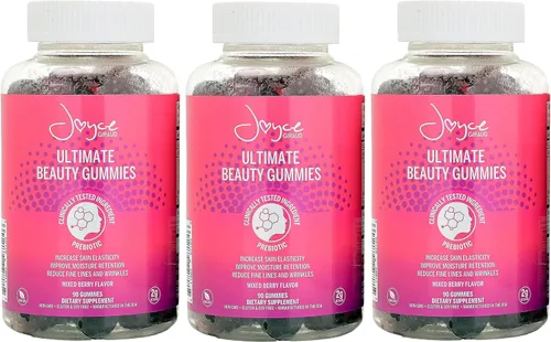 Vista 8 de Joyce Giraud Ultimate Beauty Gommies, suministro para 30 días, apoya la hidratación de la piel y el tono saludable de la piel, 90 gomitas