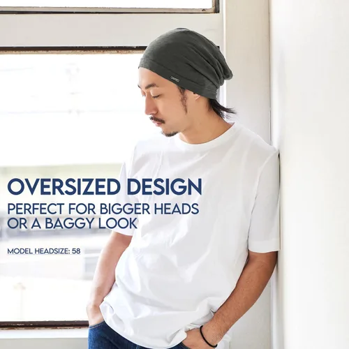 Vista 13 de CHARM Gorro de verano para hombres y mujeres – Gorro de punto de moda de algodón de quimioterapia ligero y holgado