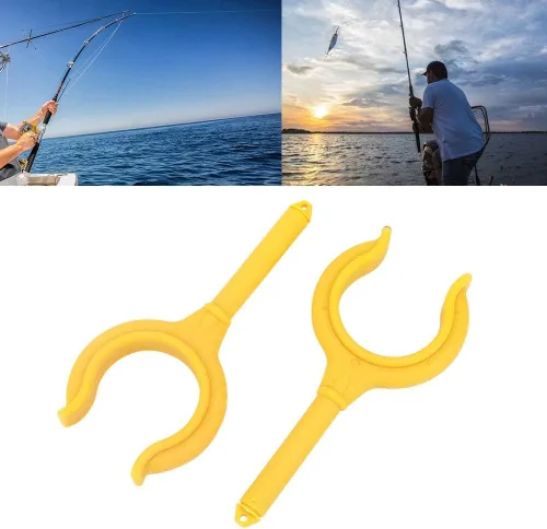 Vista 9 de Milltrip 2 unids Boat Oar Lock Fishing Rod Holder Soporte Marine Rubber Dinghy Accesorios (Amarillo)