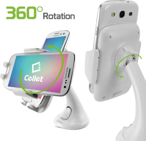 Vista 6 de Cellet Soporte de teléfono para parabrisas de automóvil, soporte para teléfono compatible con iPhone y teléfonos inteligentes Android