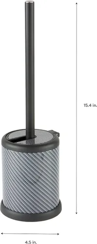 Vista 8 de Bath Bliss - Cepillo y soporte para inodoro Tapa de cierre automático Cabezal de 360 grados Limpieza del baño Tamaño compacto