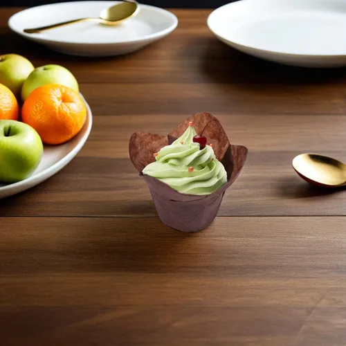 Vista 4 de Kichvoe Tazas para magdalenas de papel para hornear cupcakes 230°f resistentes a altas temperaturas fáciles de usar
