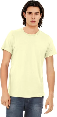 Vista 247 de Bella Canvas 3413c para hombre (1) Triblend verde + (1) Triblend rojo