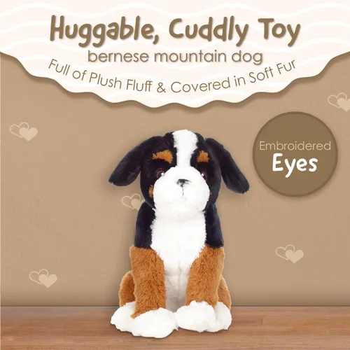 Vista 2 de Squirrel Products Cuddle Mates - Peluche de peluche bernés, 11.5 pulgadas