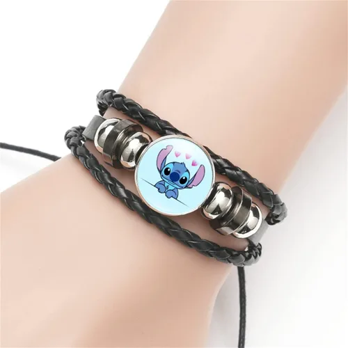 Vista 3 de Sittch - Pulsera de graduación ajustable de cuero tejida a mano, pulsera de regalo de Navidad y cumpleaños