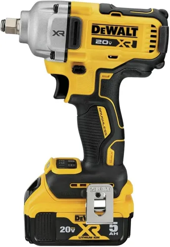 Vista 4 de DEWALT Llave de impacto 20V MAX, inalámbrica, 1/2 pulgada, 2 baterías y cargador incluidos (DCF891P2)