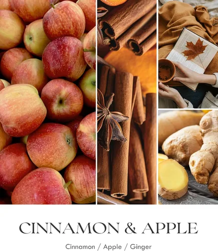 Vista 5 de AOOVOO Velas de canela de manzana, velas perfumadas de 22 onzas, vela de aromaterapia, vela de soja para el hogar perfumada