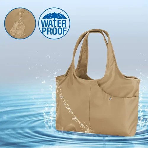 Vista 7 de ZOOEASS - Bolso grande de hombro para mujer, impermeable, multifunción, de nailon, para viaje