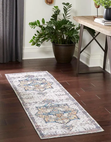Vista 18 de Unique Loom Renaissance Collection - Alfombra rectangular de 2 x 3 pies 1 pulgada, color azul y verde