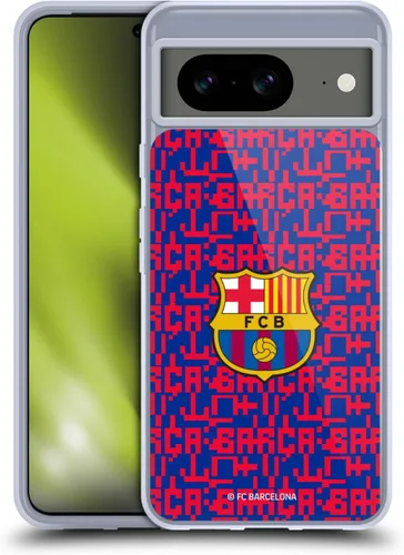 Vista 8 de Head Case Designs Officially Licensed FC Barcelona Barca Crest Graphics Gel Case [Military Grade Protection] Compatible with Google Pixel 8 and