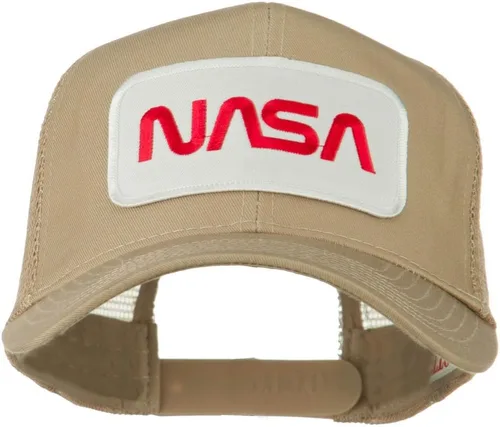 Vista 9 de e4Hats Gorra trasera de malla con parche bordado con logotipo de la NASA Negro