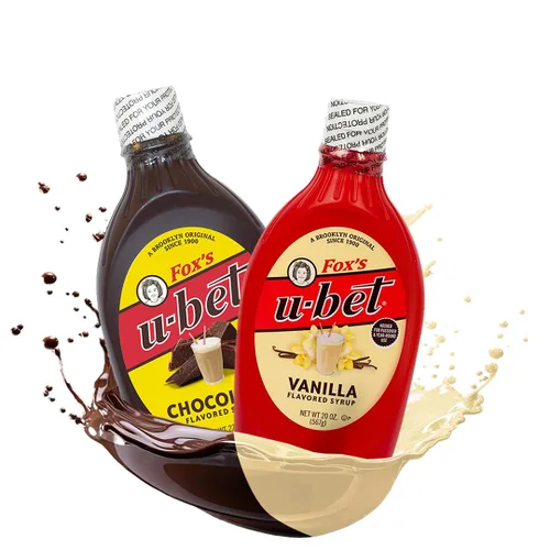 Vista 17 de Botella de jarabe FOX'S U-BET, Certificado Kosher, Original de Brooklyn, Sin Grasa (Paquete de 1, Chocolate)