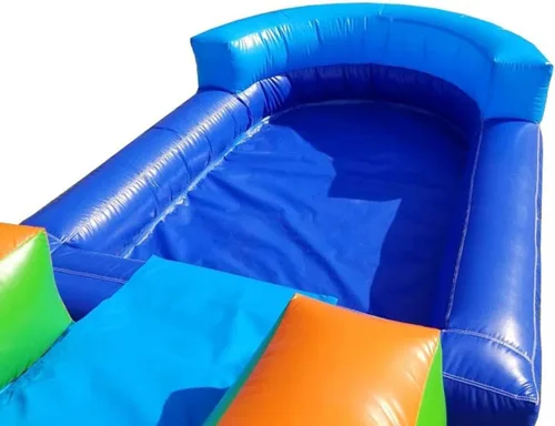 Vista 6 de Pogo Bounce House Accesorio de piscina azul húmedo o seco para unidades combinadas cruzadas 8 pies x 6 pies Solo compatible con inflables Pogo