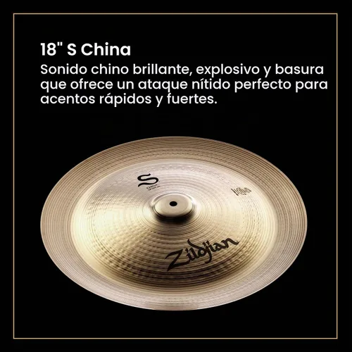 Vista 2 de Zildjian 18" S China