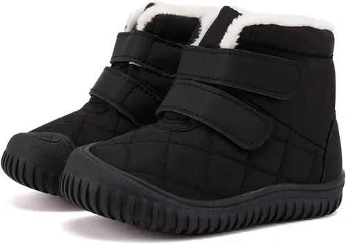 Vista 23 de BMCiTYBM Botas de nieve para bebés y niños pequeños, zapatos de invierno para niños y niñas, zapatos de bebé de piel sintética para clima frío