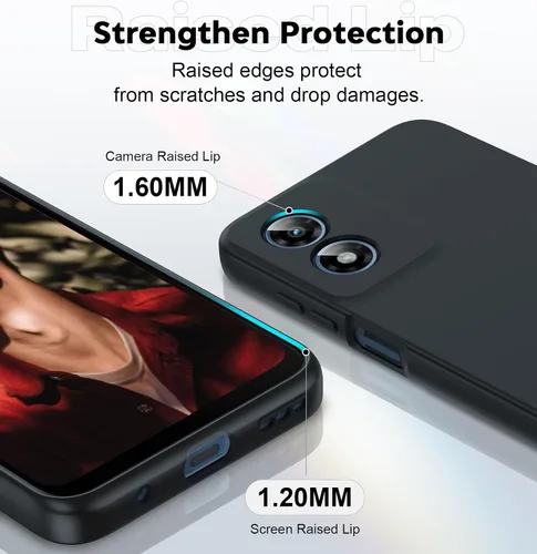Vista 4 de LeYi Funda para Motorola Moto G Play 4G 2024: Funda para Moto G Play 4G 2024 con funda delgada y antiarañazos, silicona líquida a prueba de golpes