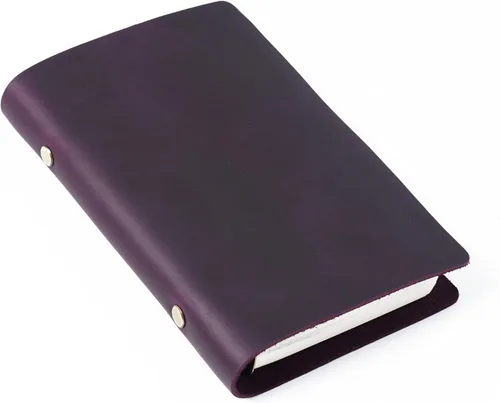 Vista 7 de Cuaderno de carpeta de cuero, 8.5 x 11 pulgadas (negro, A5-no personalizado)