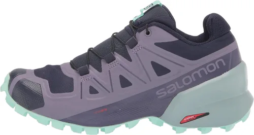 Vista 8 de Salomon Zapatillas de correr Speedcross 5 Trail para mujer, Azul Patchwork, B(M) US